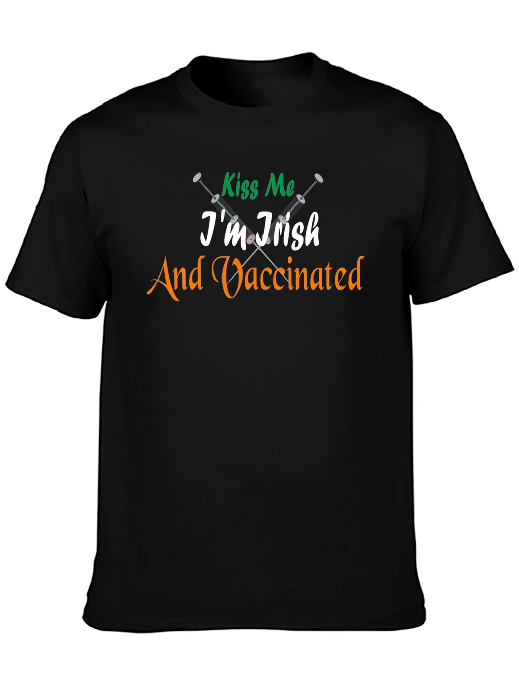 Kiss Me Im Irish & Vaccinated Tee product image 3
