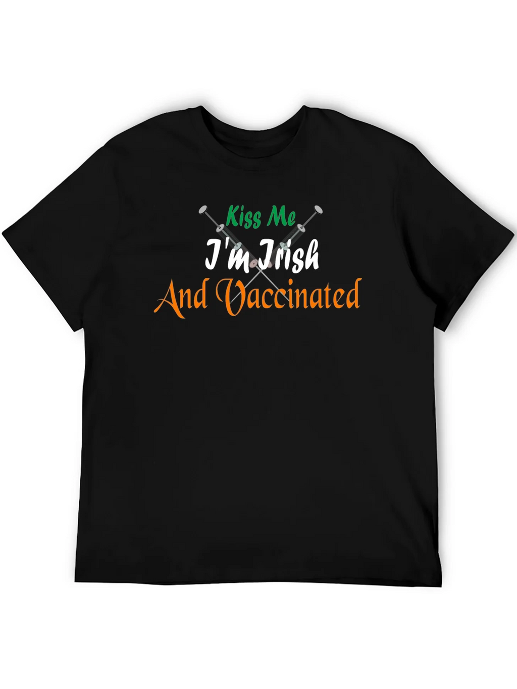 Kiss Me Im Irish & Vaccinated Tee product image 5