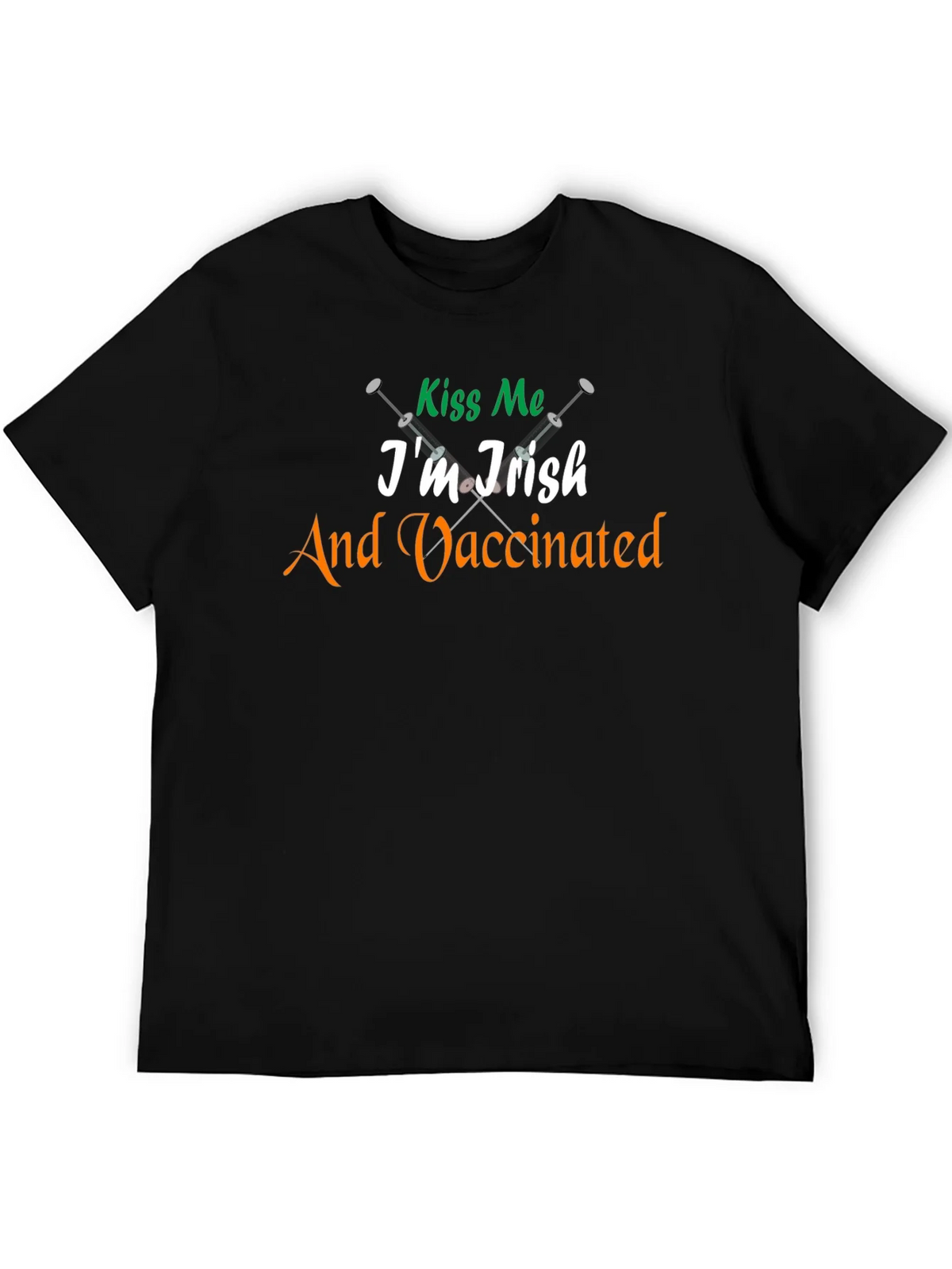 Kiss Me Im Irish & Vaccinated Tee product image 5