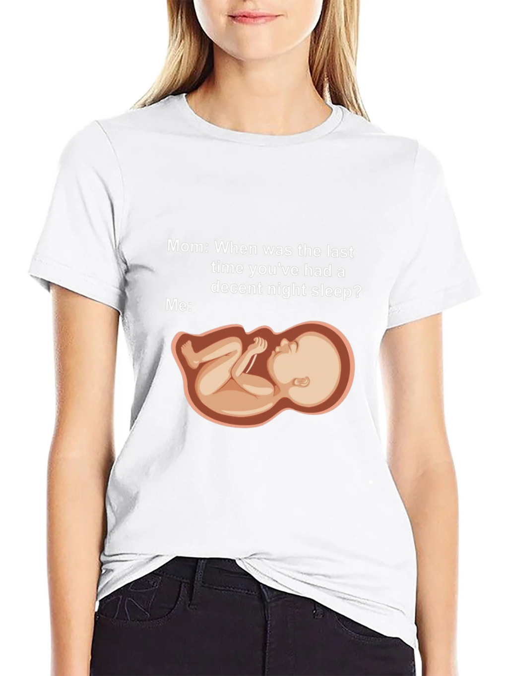 Humorous Pregnancy Sleeplessness T-Shirt product image 8