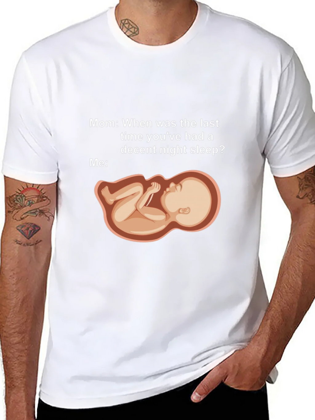 Humorous Pregnancy Sleeplessness T-Shirt product image 7