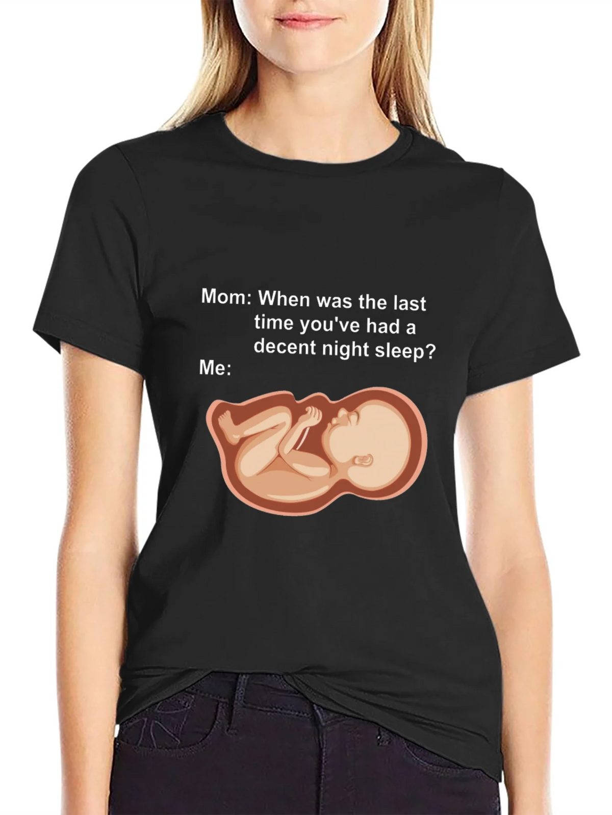 Humorous Pregnancy Sleeplessness T-Shirt product image 2