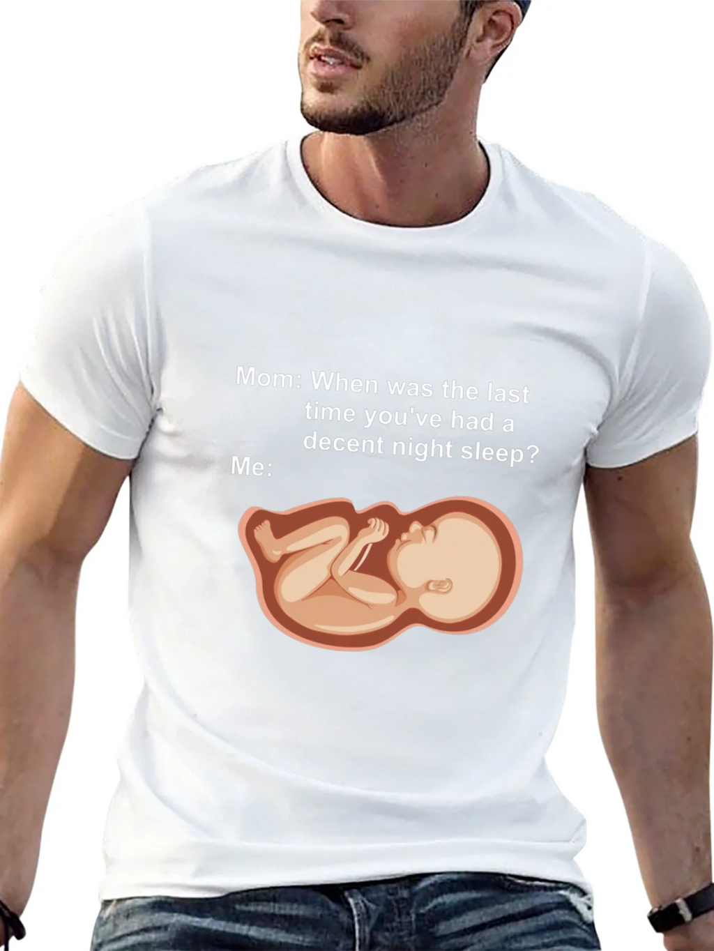Humorous Pregnancy Sleeplessness T-Shirt product image 12