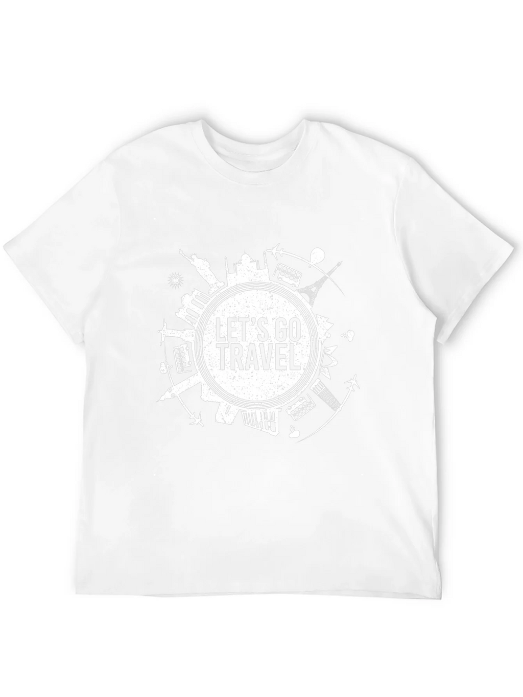 Lets Go Travel Graphic Tee - Black Cotton T-Shirt product image 11