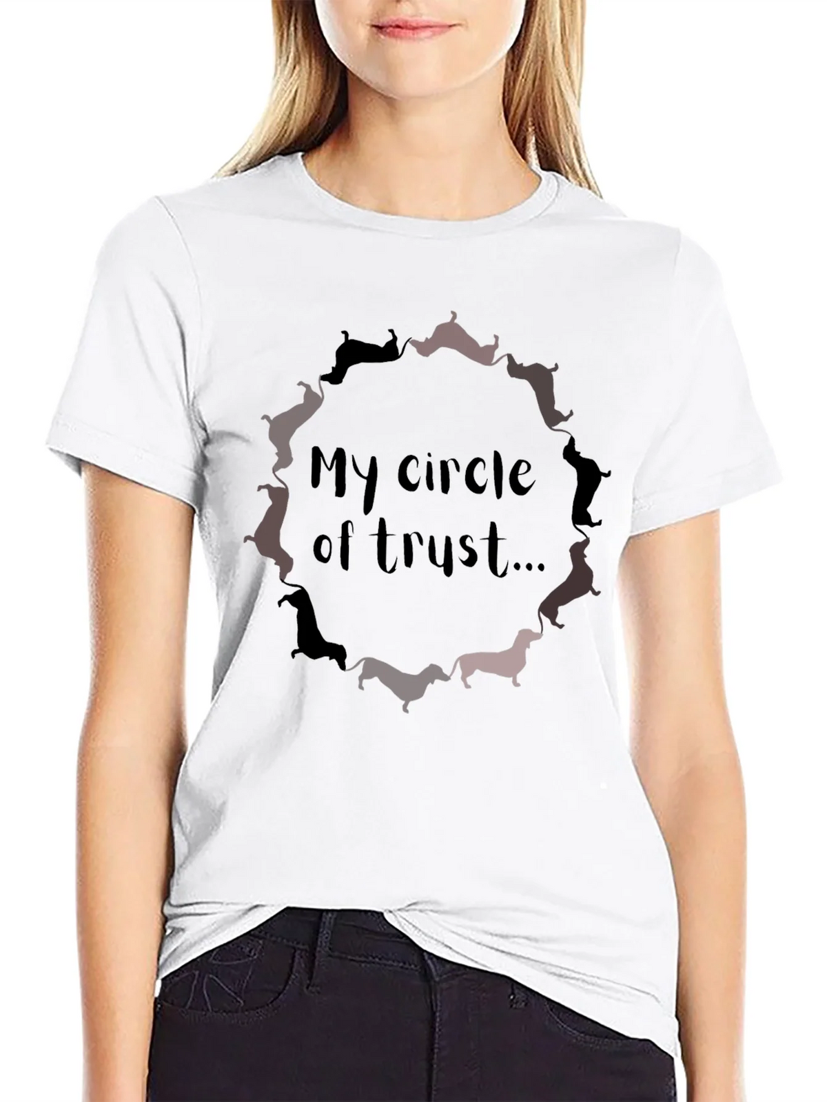 Dachshund Circle of Trust Graphic Tee product image 8