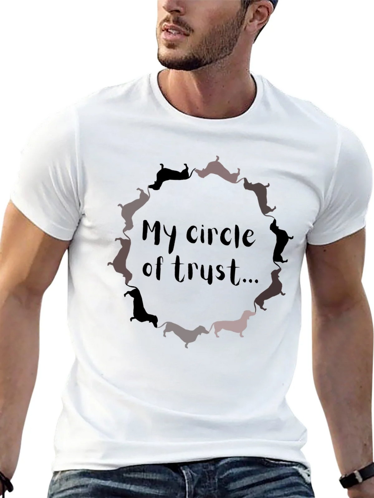 Dachshund Circle of Trust Graphic Tee product image 12