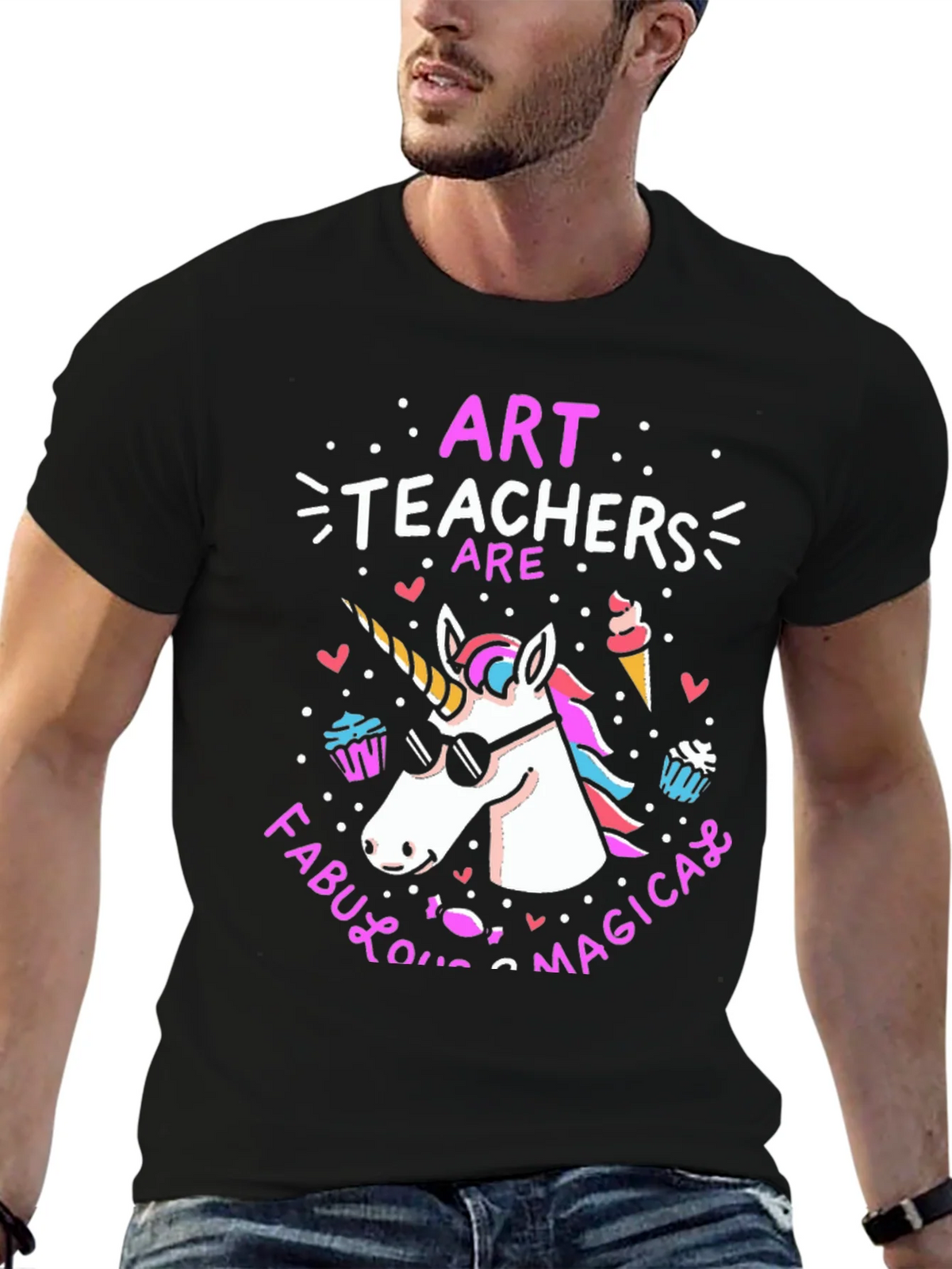 Art Teachers Are Fabulous Magical Unicorn T-Shirt product image 6