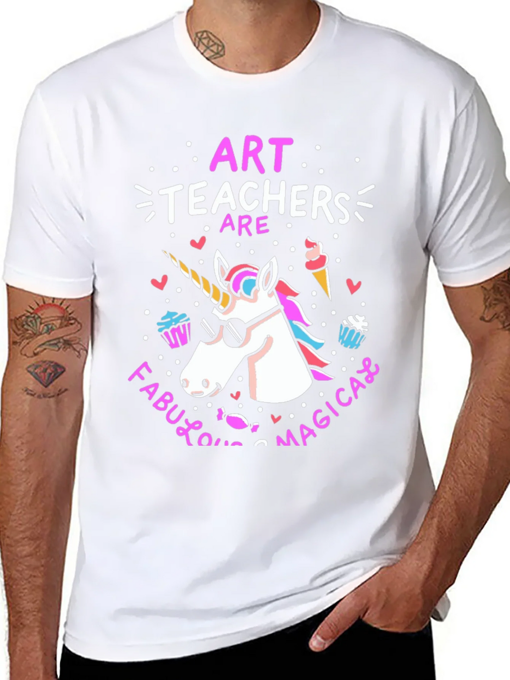 Art Teachers Are Fabulous Magical Unicorn T-Shirt product image 7