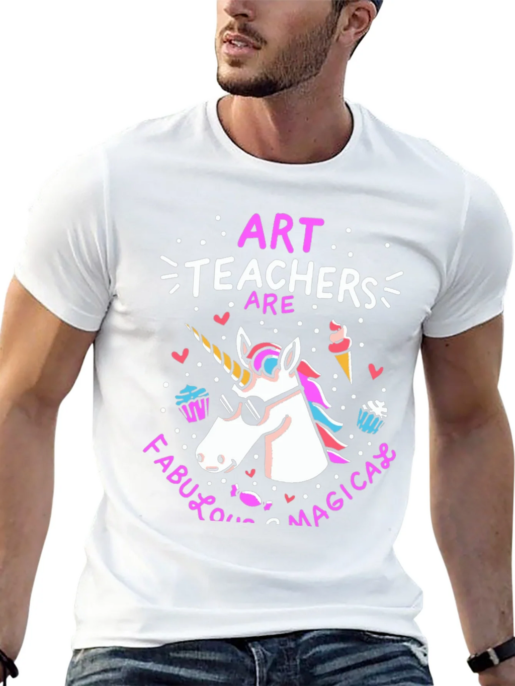 Art Teachers Are Fabulous Magical Unicorn T-Shirt product image 12