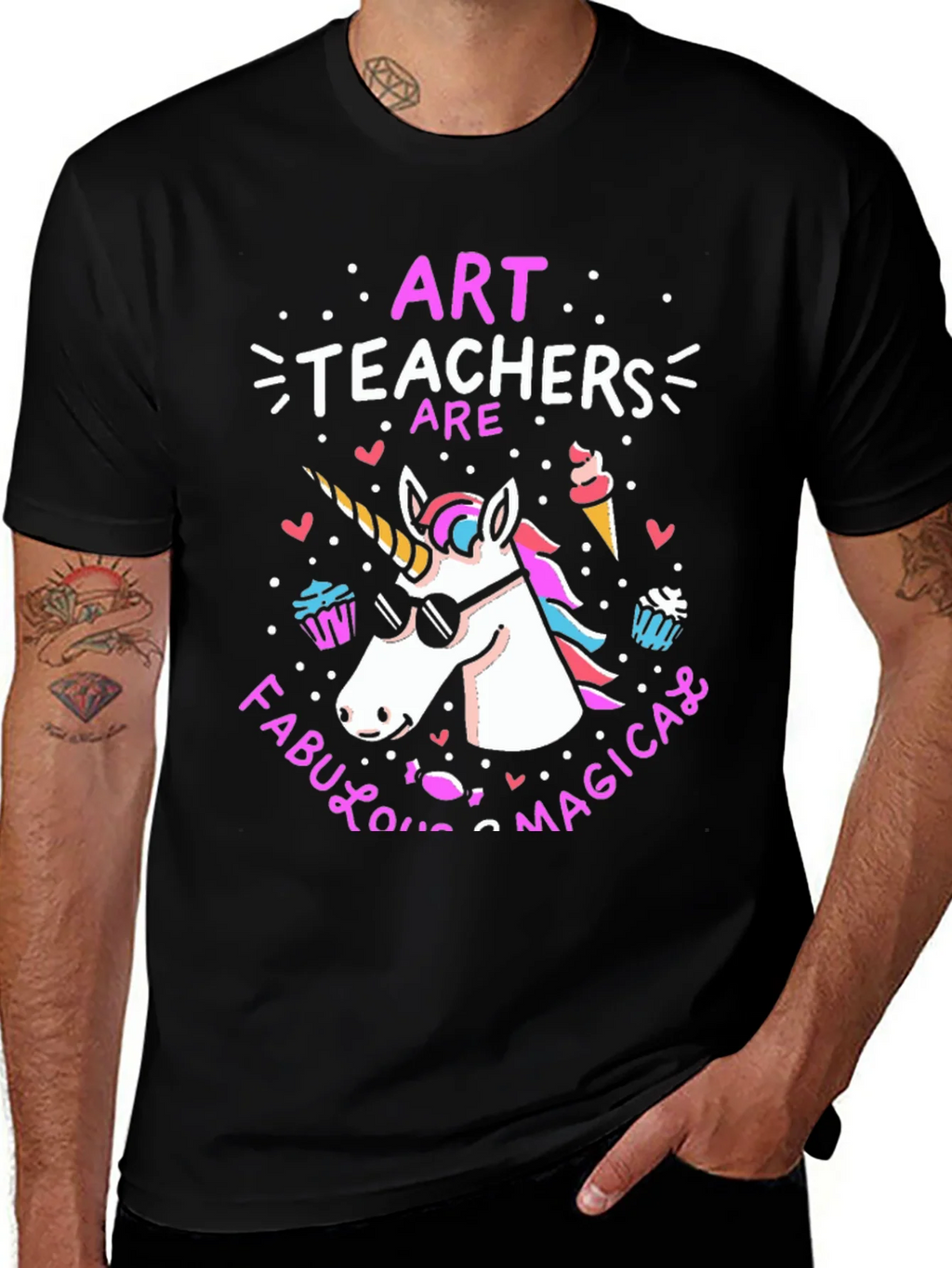 Art Teachers Are Fabulous Magical Unicorn T-Shirt product image 1