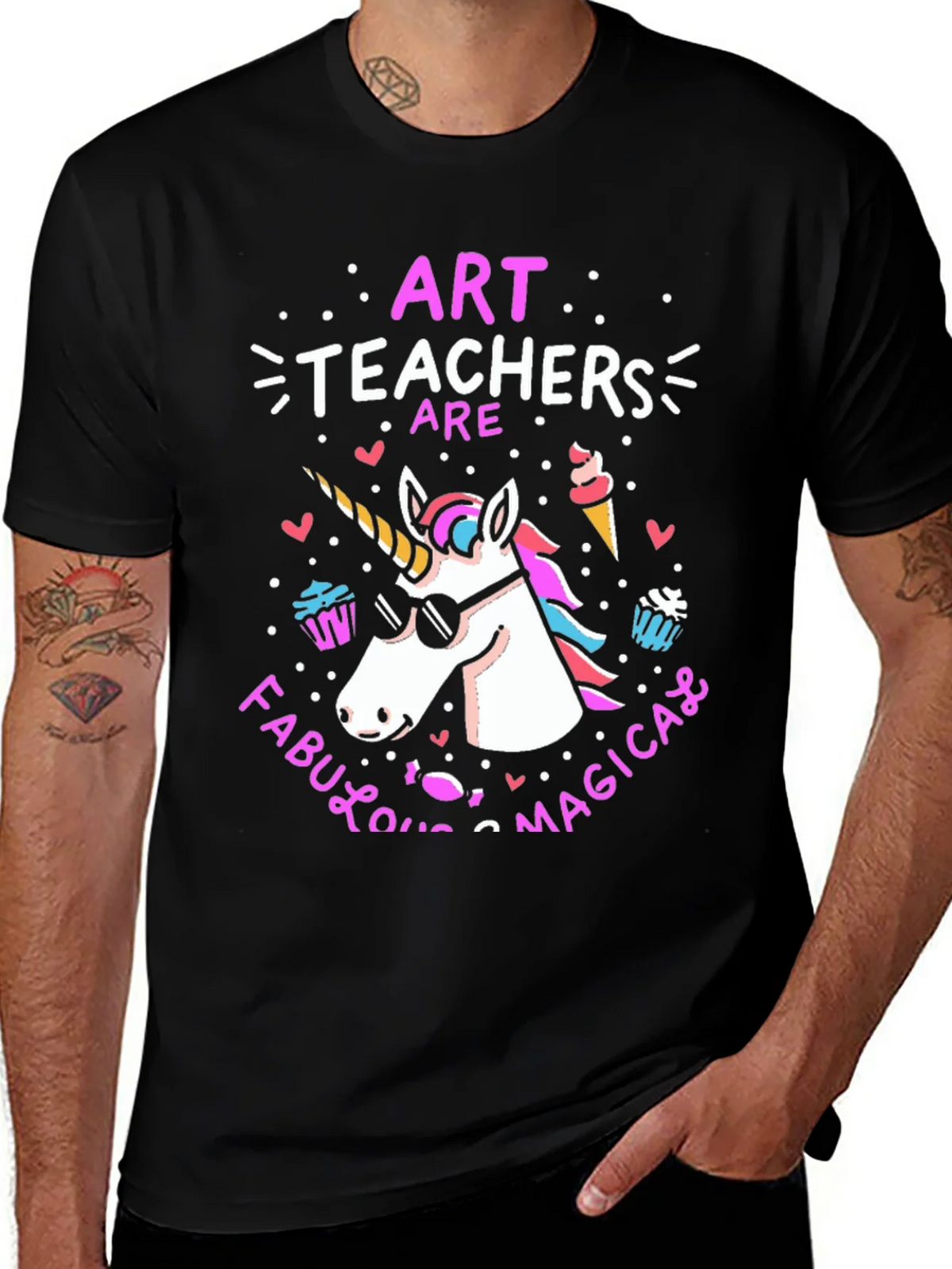 Art Teachers Are Fabulous Magical Unicorn T-Shirt product image 1