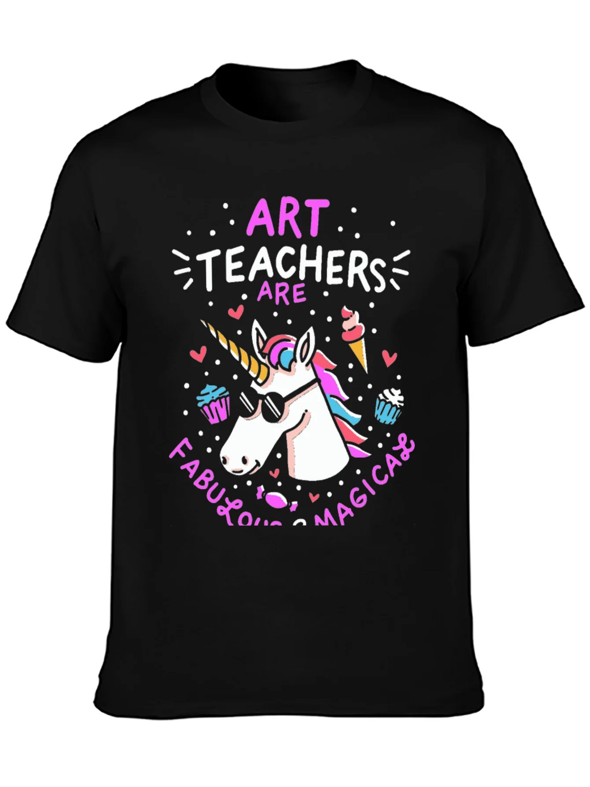 Art Teachers Are Fabulous Magical Unicorn T-Shirt product image 3