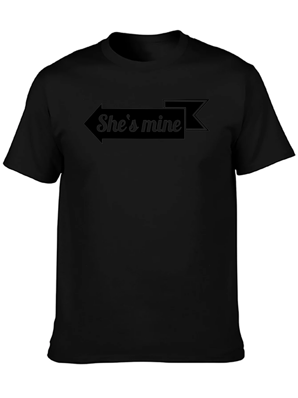 Shes Mine T-Shirt - Black Arrow Graphic Tee product image 3