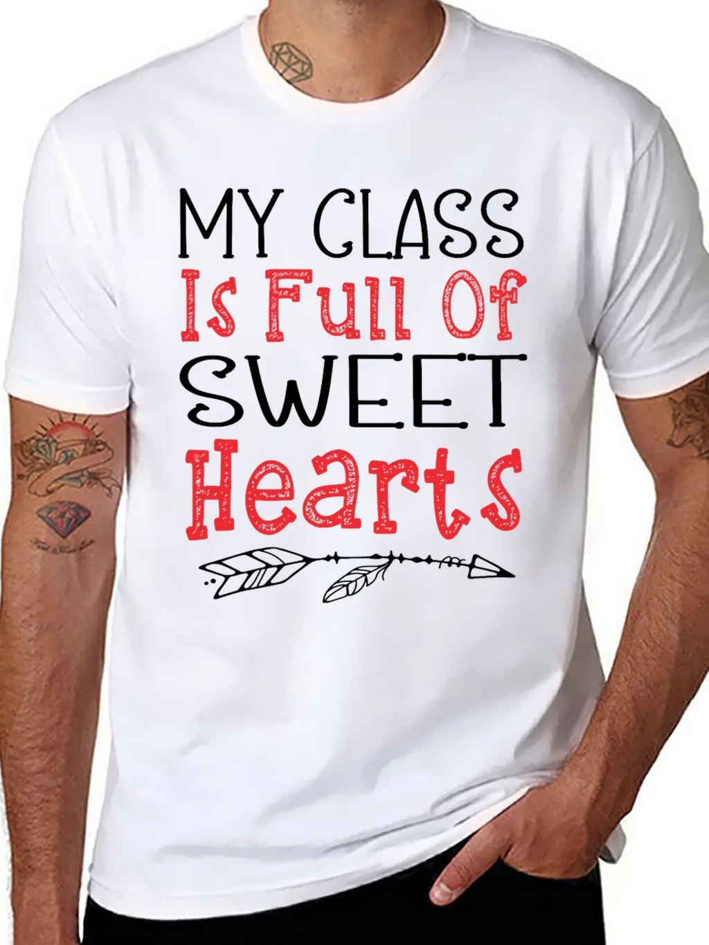 My Class is Full of Sweet Hearts T-Shirt product image 7