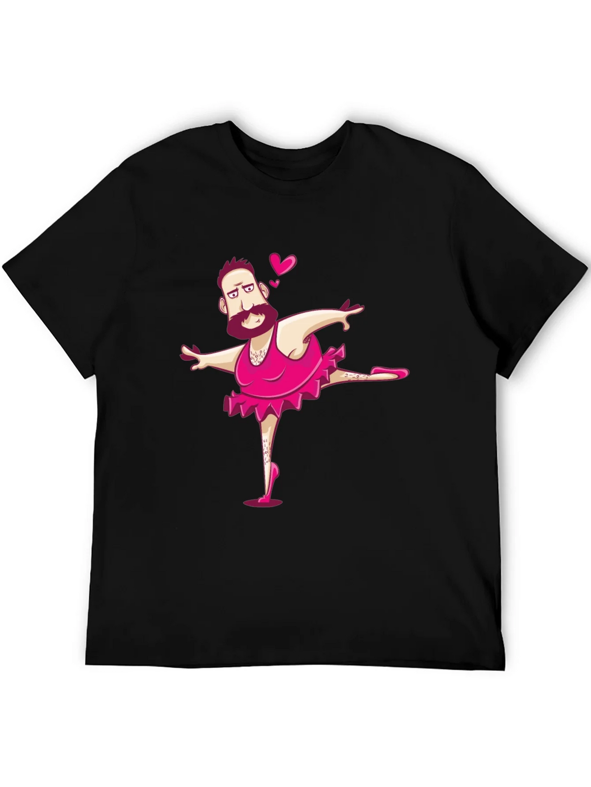Funny Man Ballerina Graphic T-Shirt product image 5