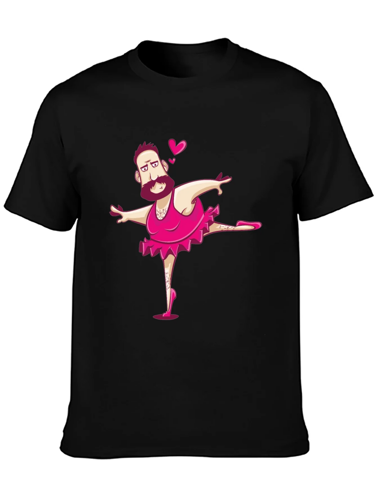 Funny Man Ballerina Graphic T-Shirt product image 3