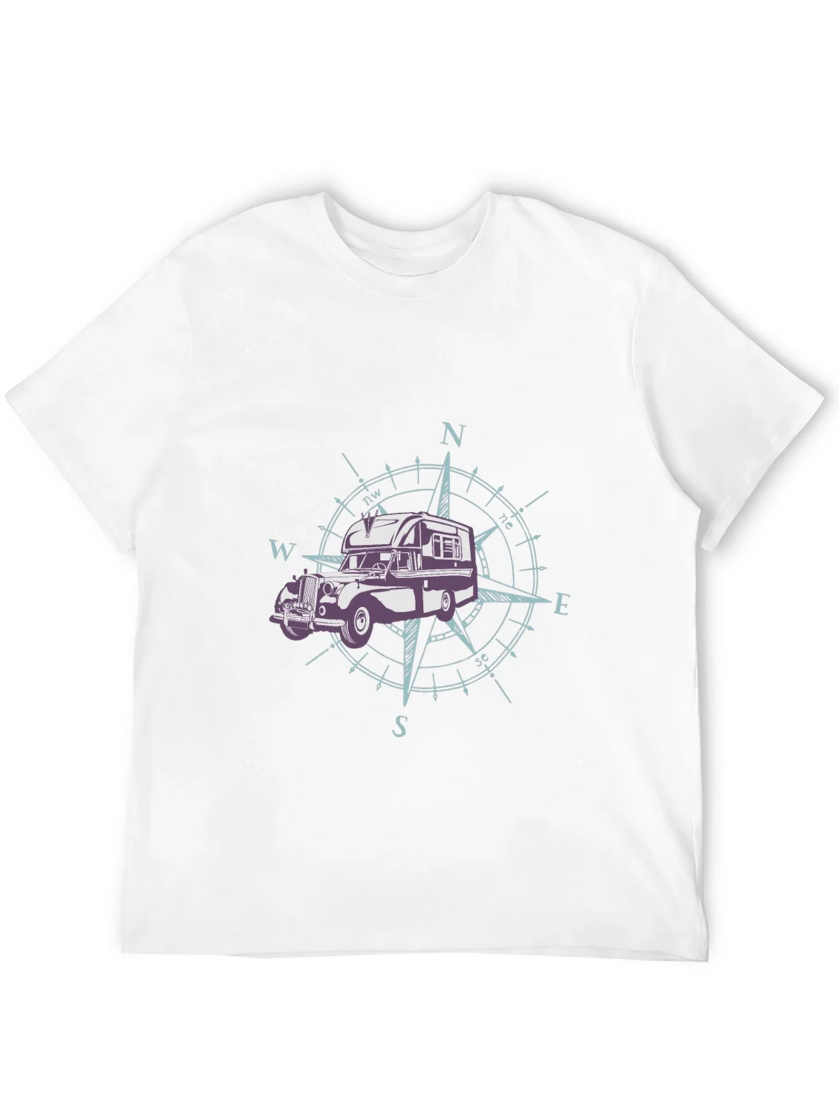 Vintage Camper Compass Graphic T-Shirt product image 8