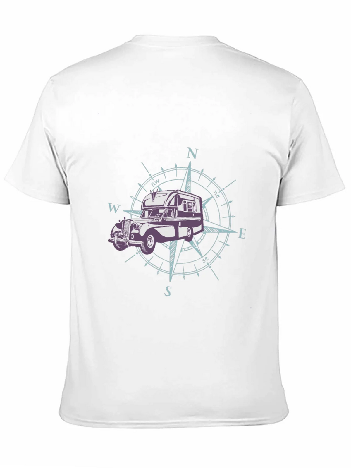 Vintage Camper Compass Graphic T-Shirt product image 7