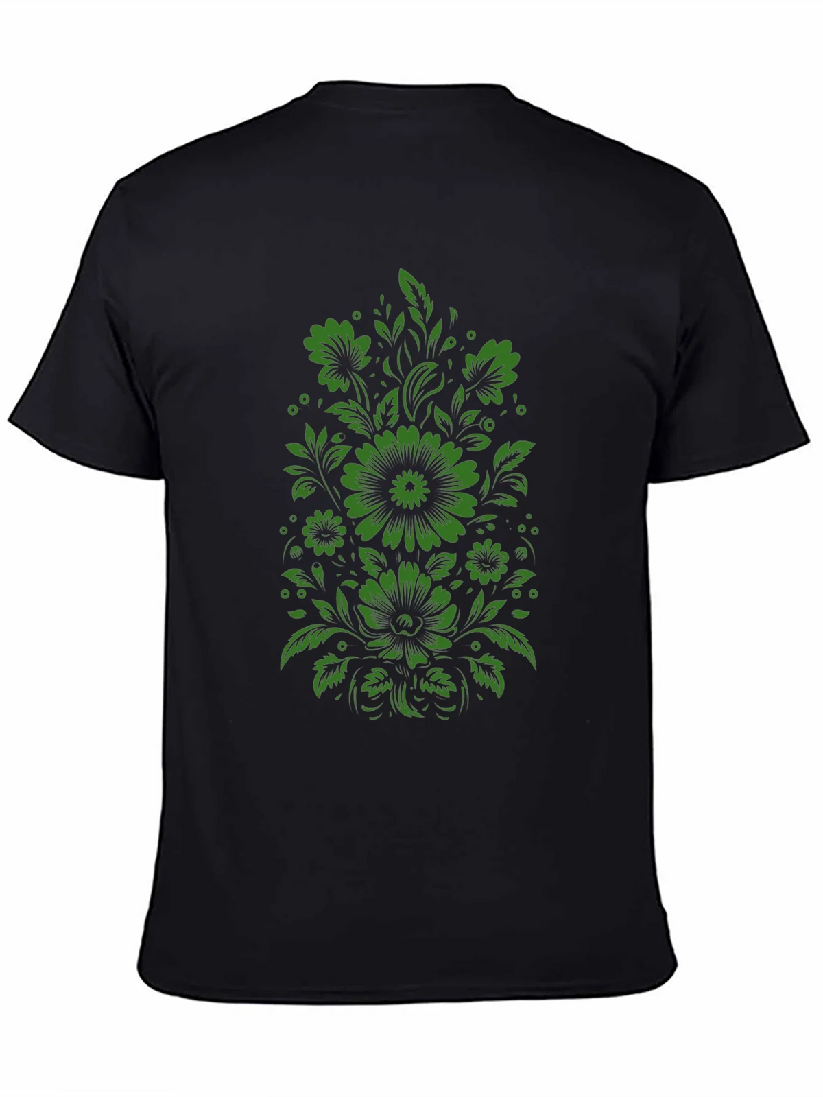 Floral Graphic Print Tee - Mens Black T-Shirt product image 4