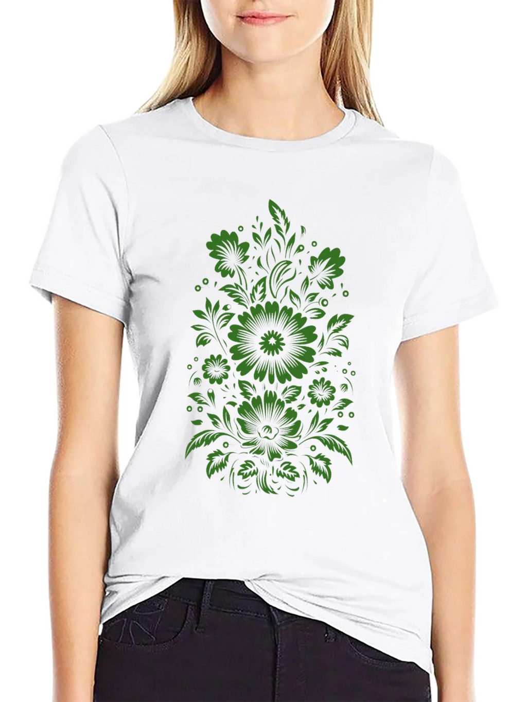 Floral Graphic Print Tee - Mens Black T-Shirt product image 8