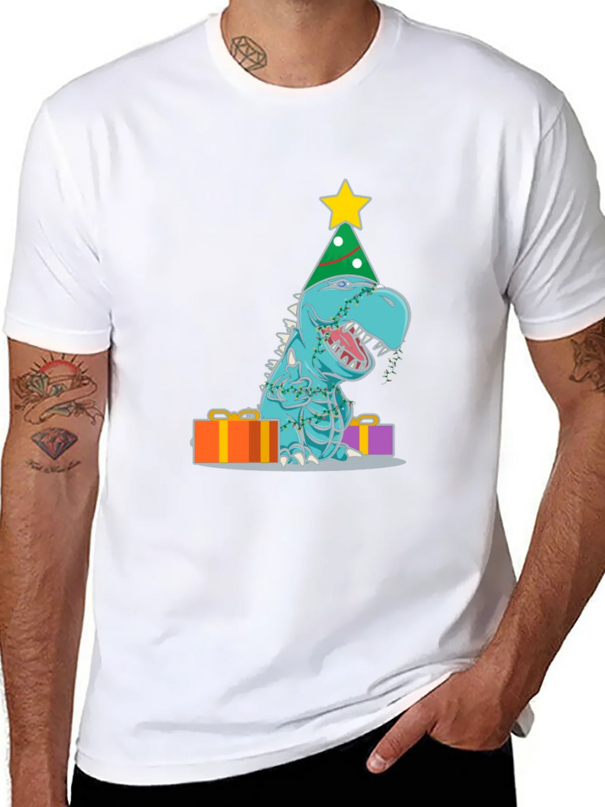 Festive Dinosaur T-Shirt product image 7