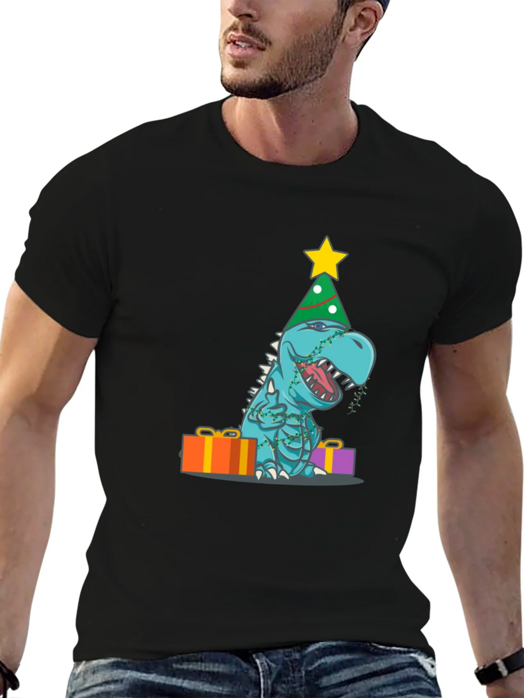 Festive Dinosaur T-Shirt product image 6
