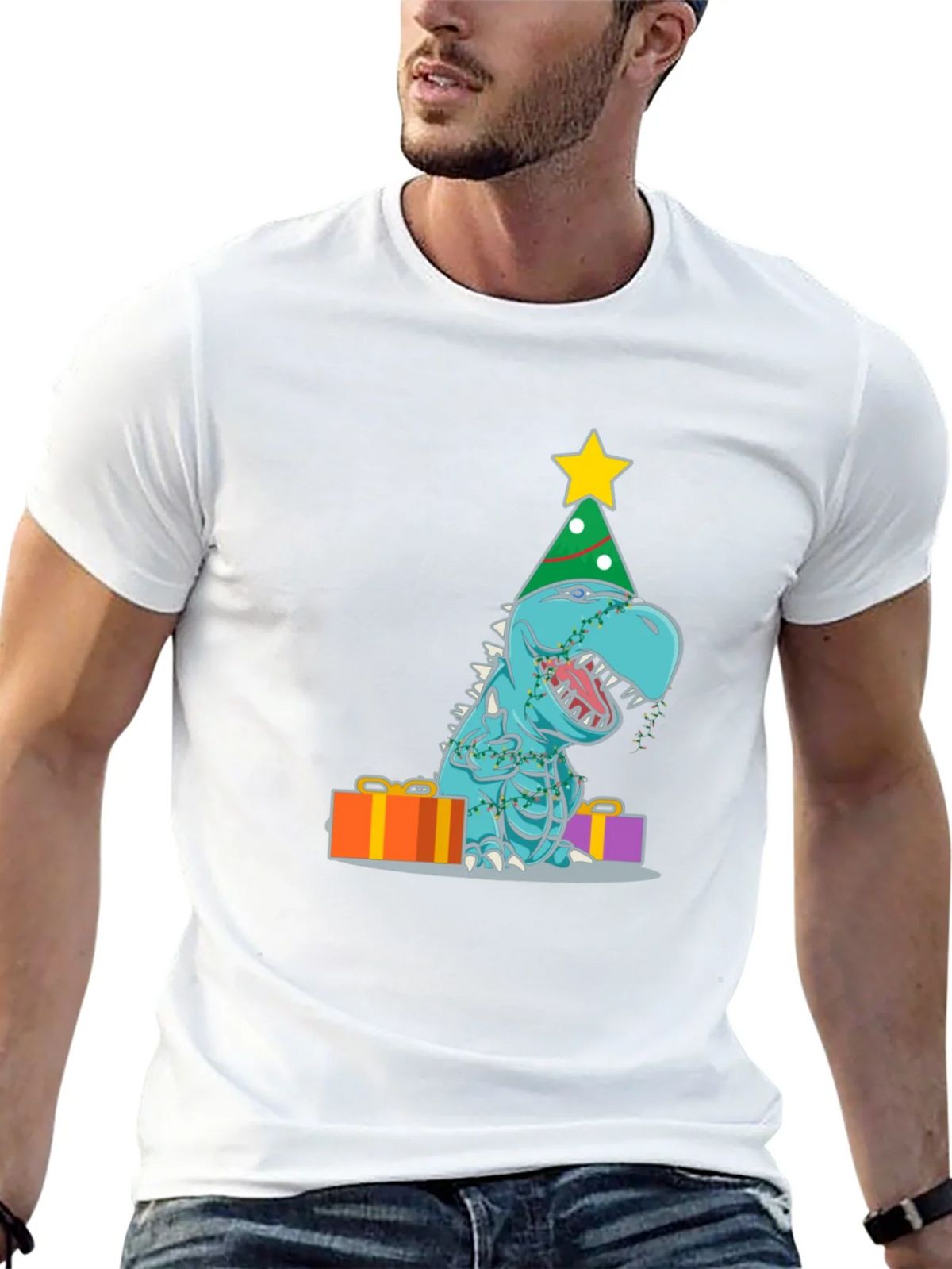 Festive Dinosaur T-Shirt product image 12