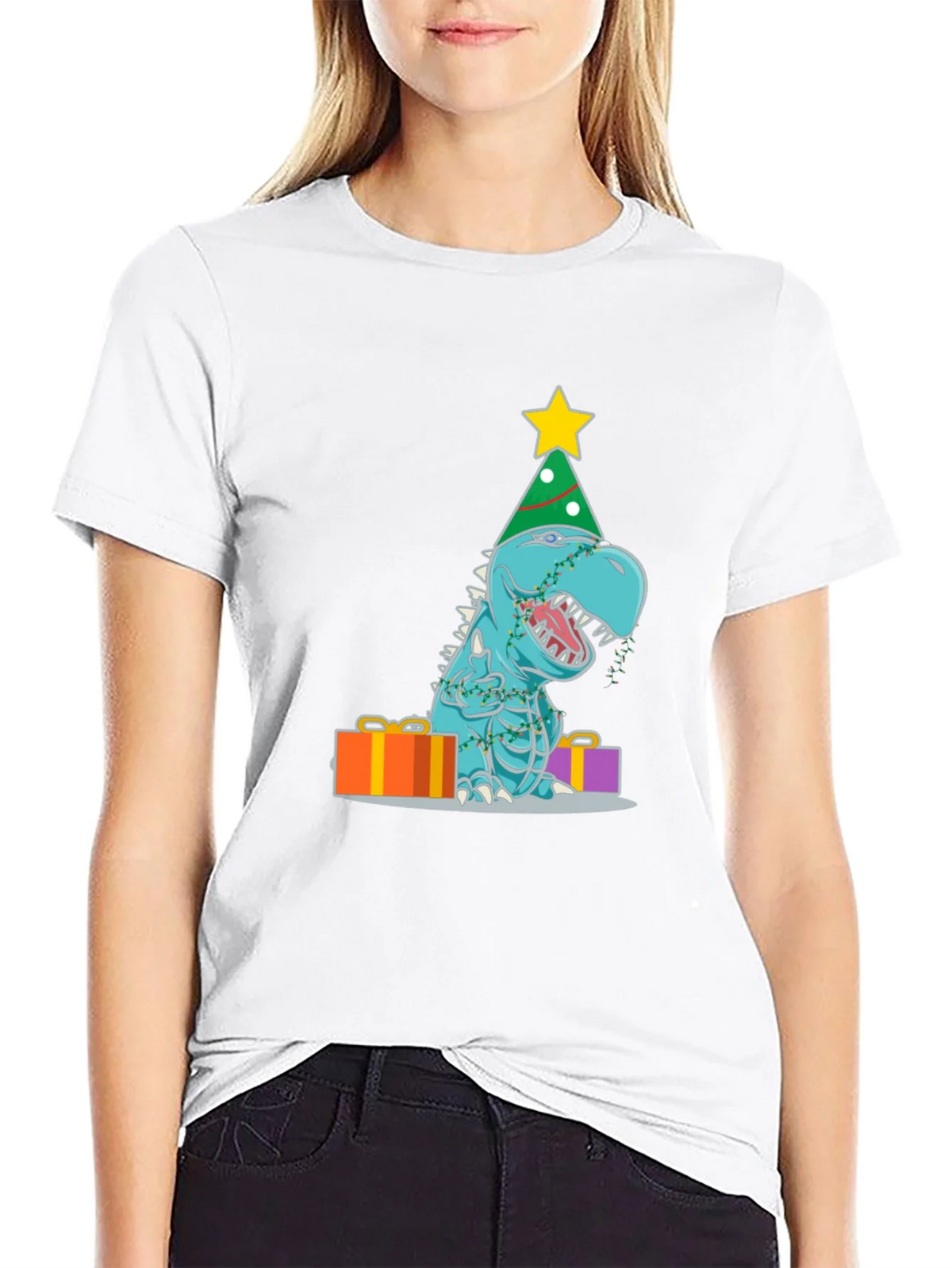 Festive Dinosaur T-Shirt product image 8