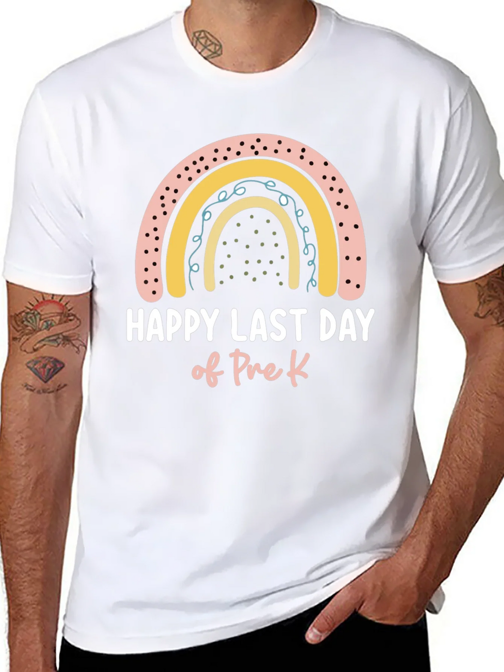 Happy Last Day of Pre-K Rainbow T-Shirt product image 7