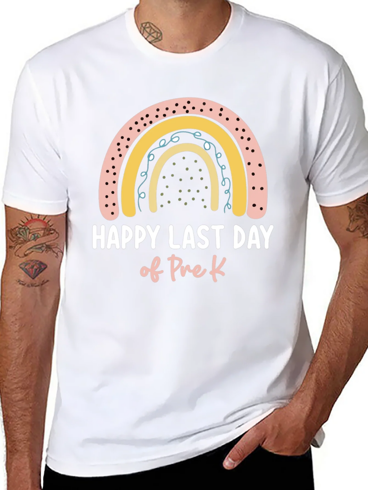 Happy Last Day of Pre-K Rainbow T-Shirt product image 7