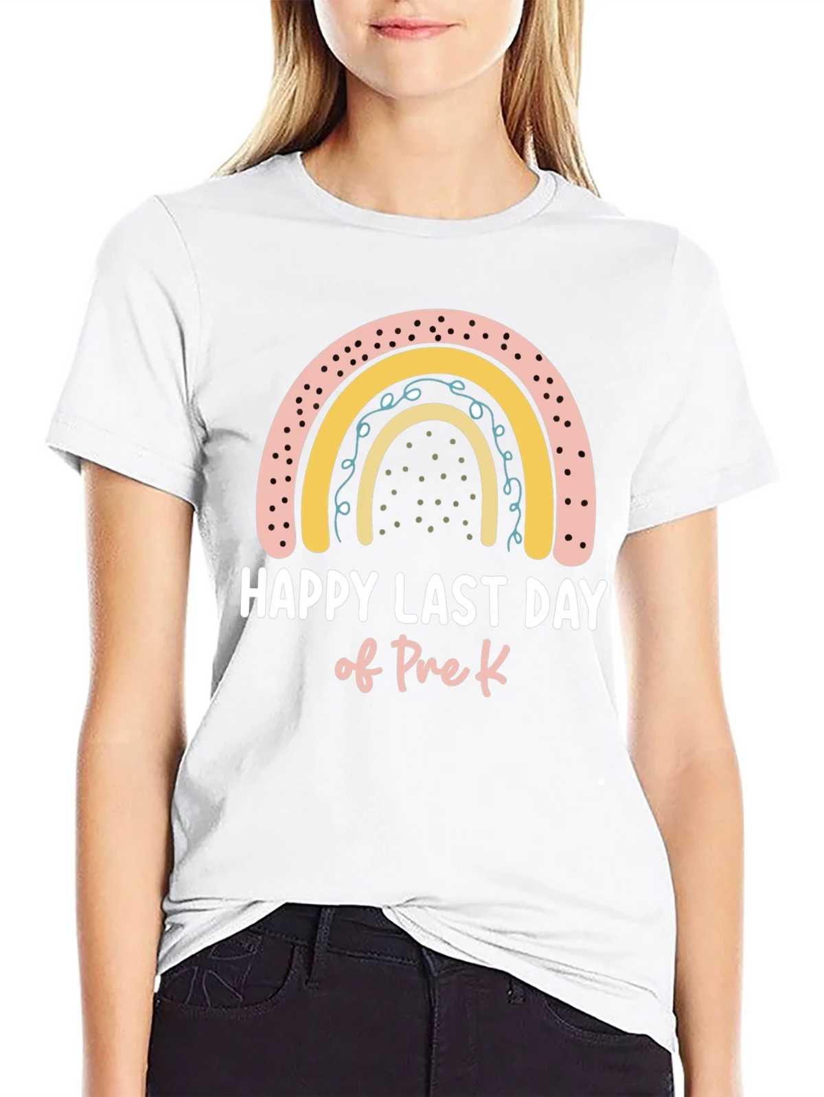 Happy Last Day of Pre-K Rainbow T-Shirt product image 8