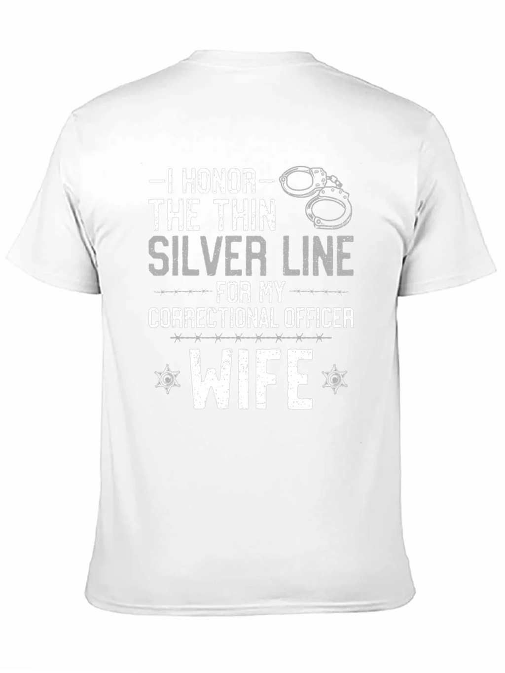 I Honor the Thin Silver Line Correctional Officer Wife product image 10