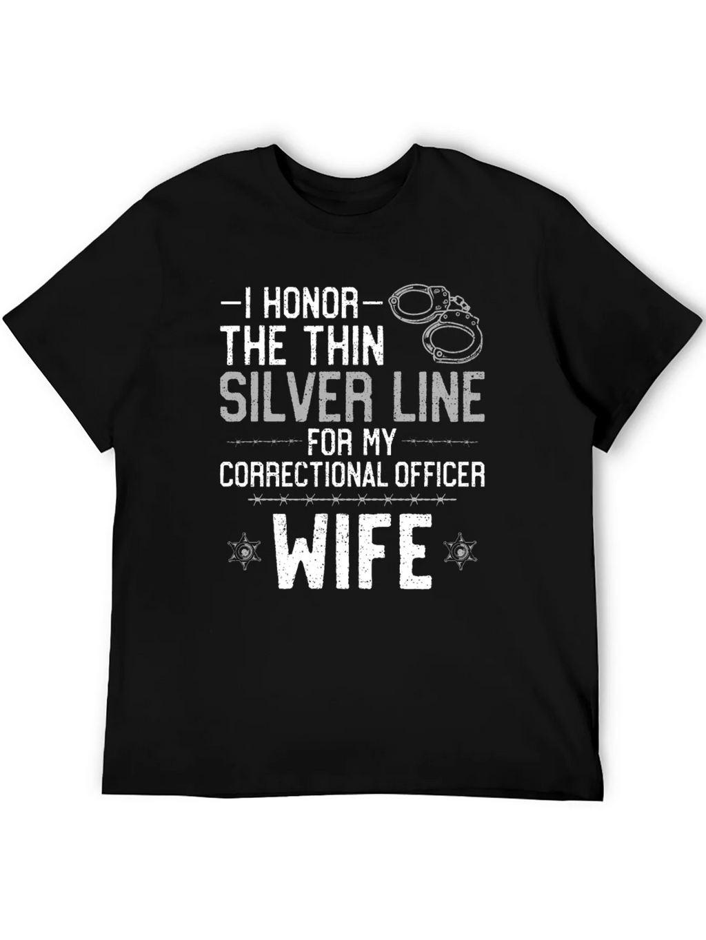 I Honor the Thin Silver Line Correctional Officer Wife product image 5