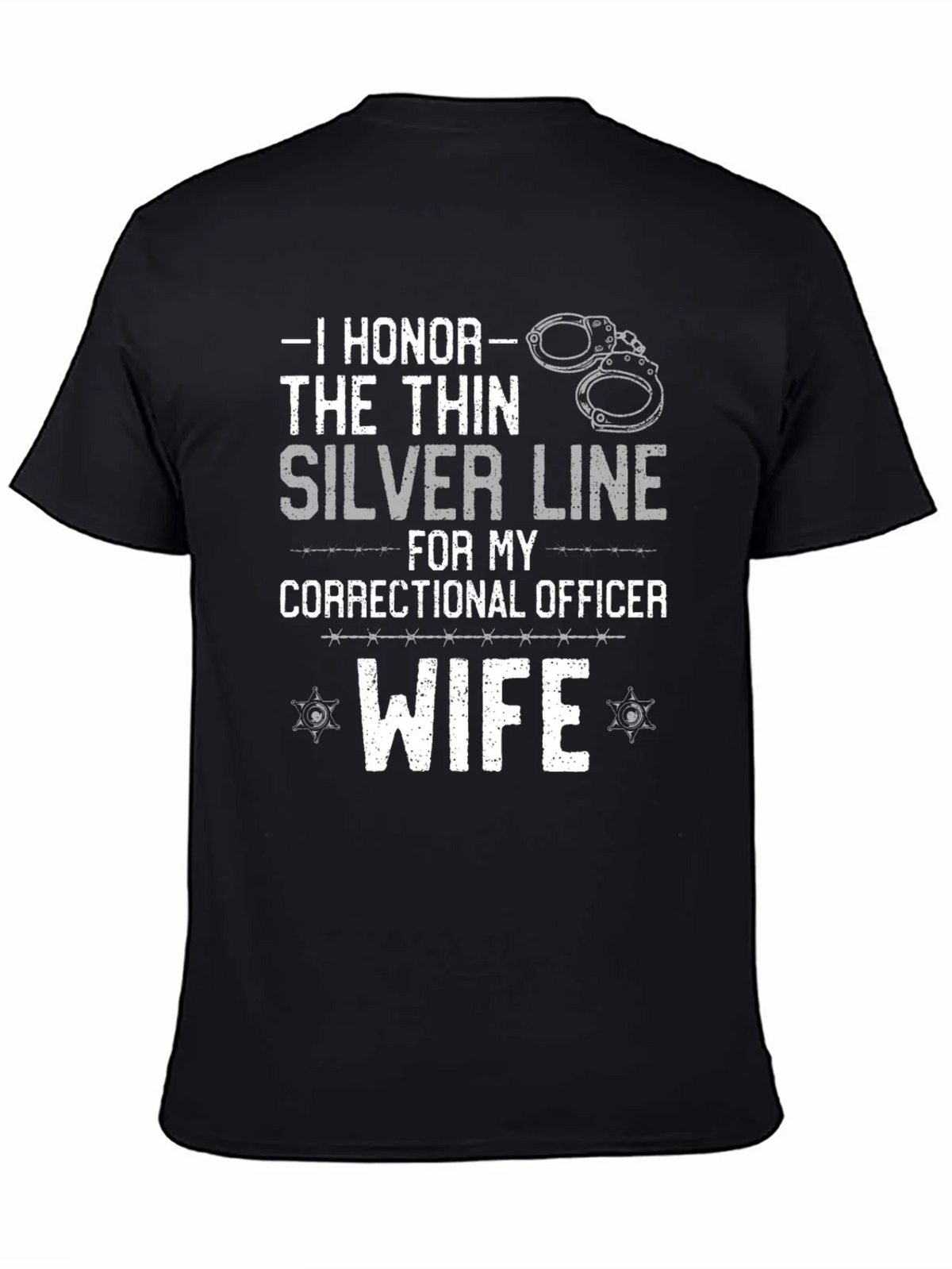 I Honor the Thin Silver Line Correctional Officer Wife product image 4