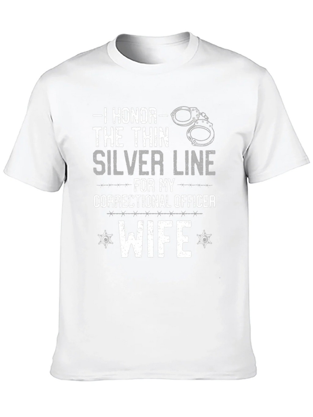 I Honor the Thin Silver Line Correctional Officer Wife product image 9