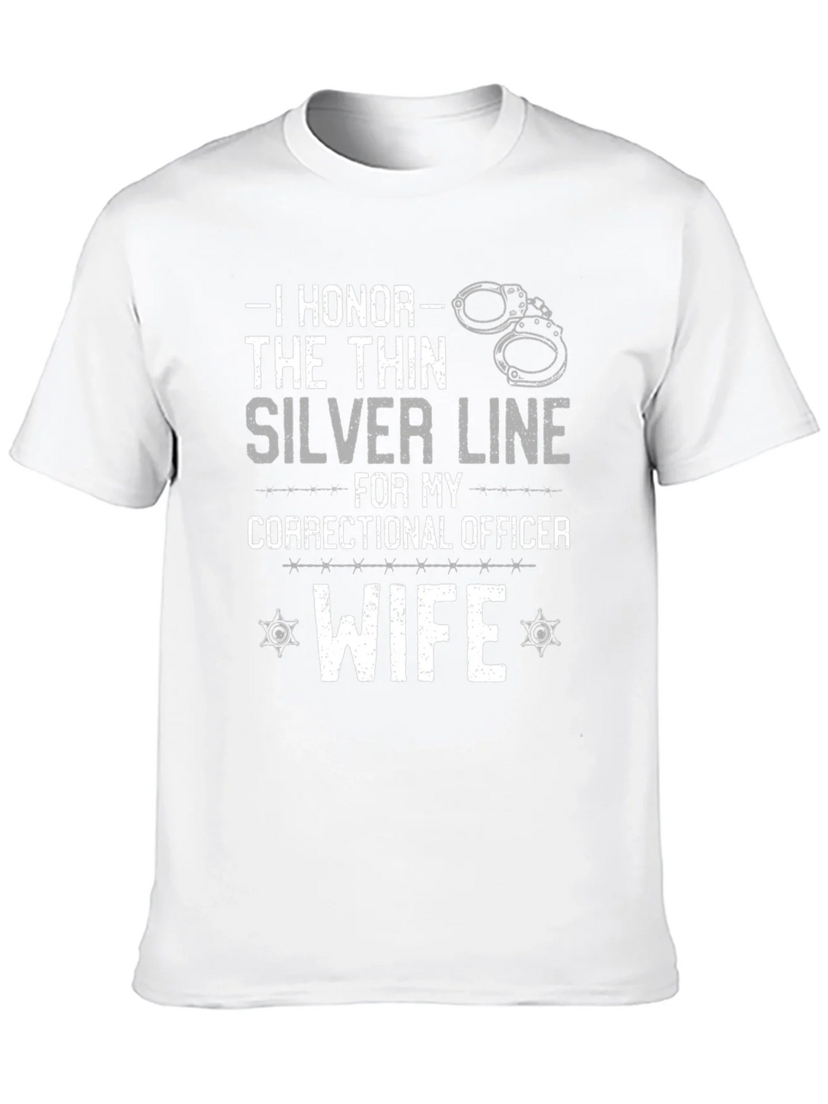 I Honor the Thin Silver Line Correctional Officer Wife product image 9
