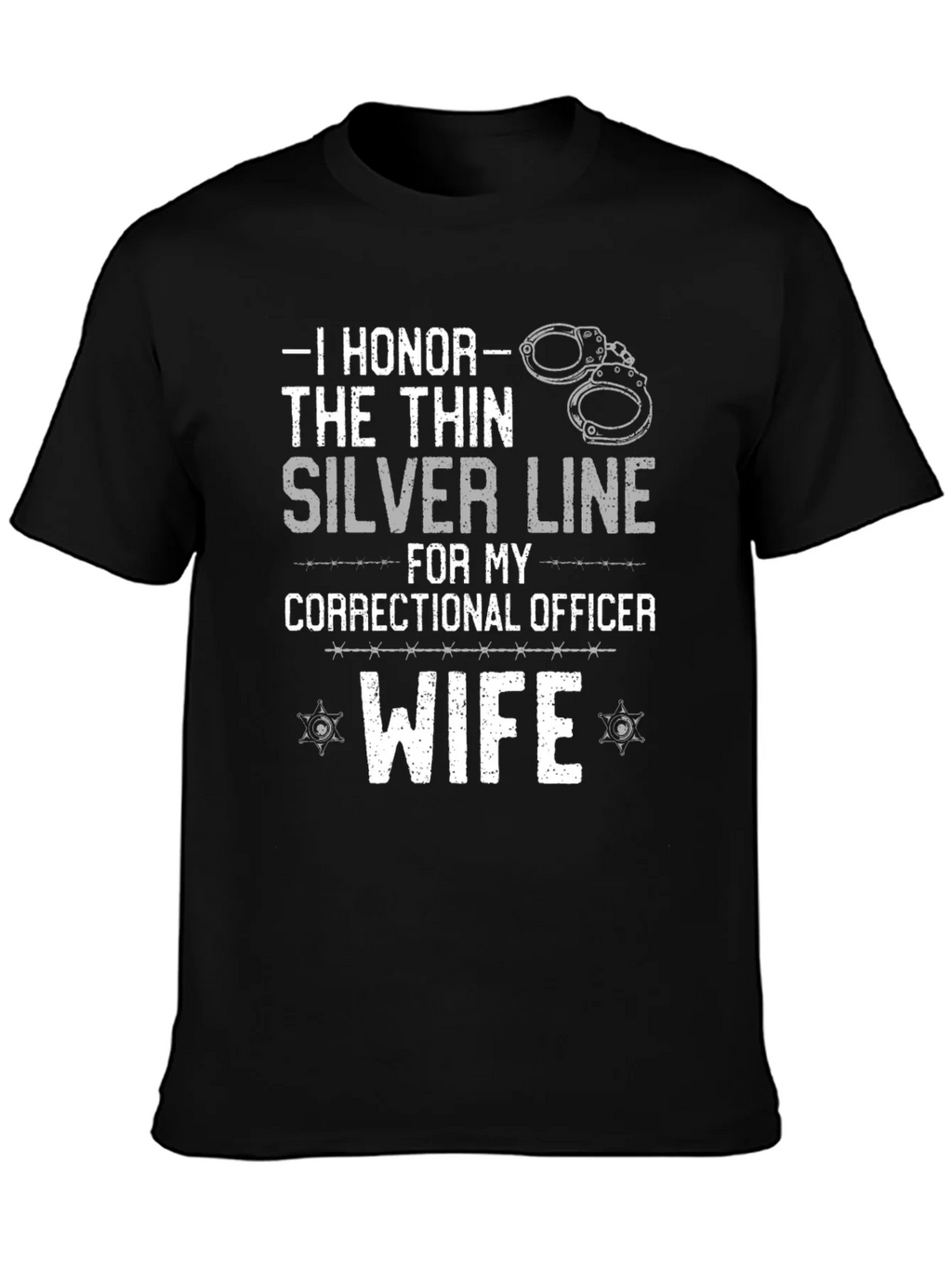 I Honor the Thin Silver Line Correctional Officer Wife product image 3