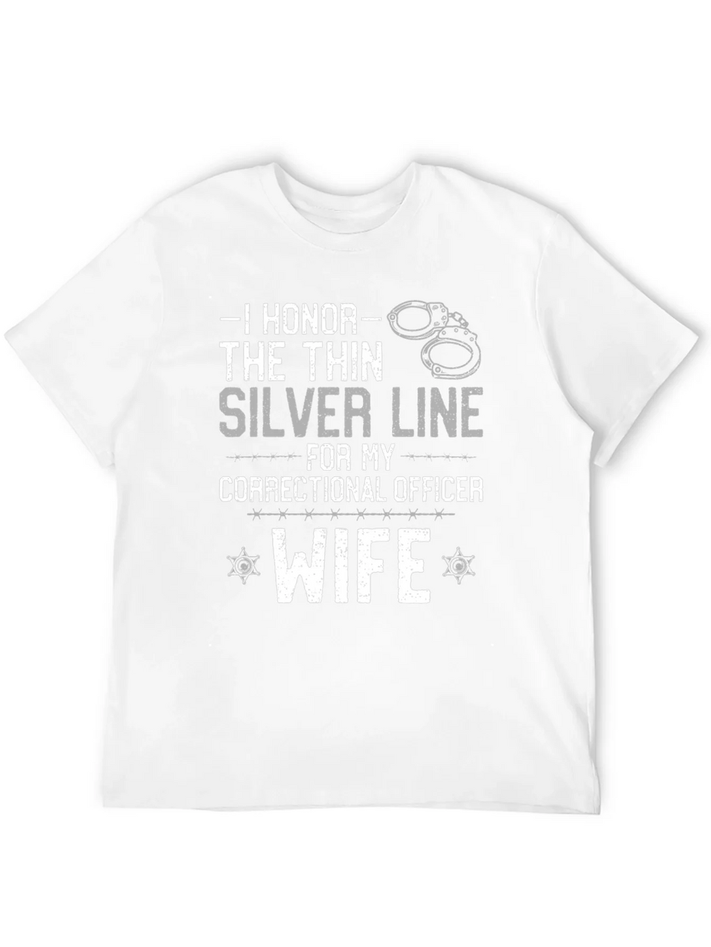 I Honor the Thin Silver Line Correctional Officer Wife product image 11