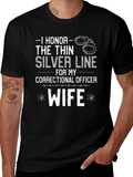 I Honor the Thin Silver Line Correctional Officer Wife product image 1
