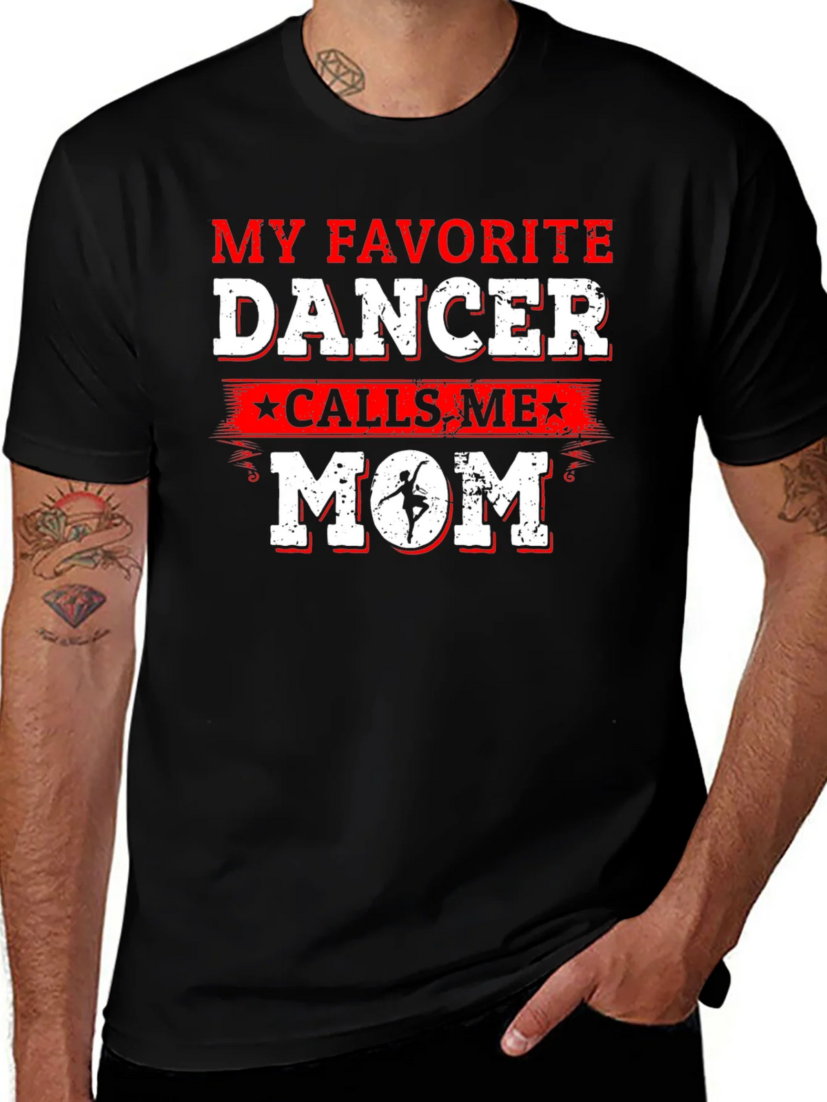 Favorite Dancer Mom T-Shirt - Dance Parent Gift product image 1