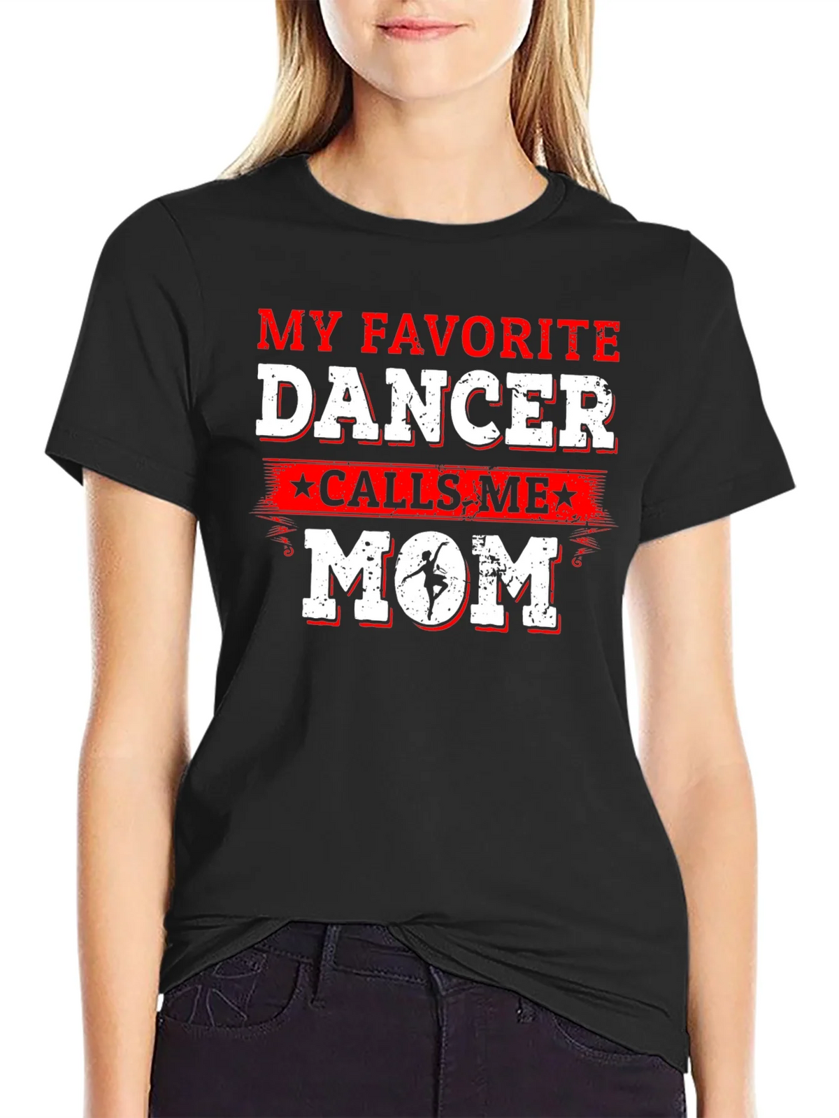 Favorite Dancer Mom T-Shirt - Dance Parent Gift product image 2