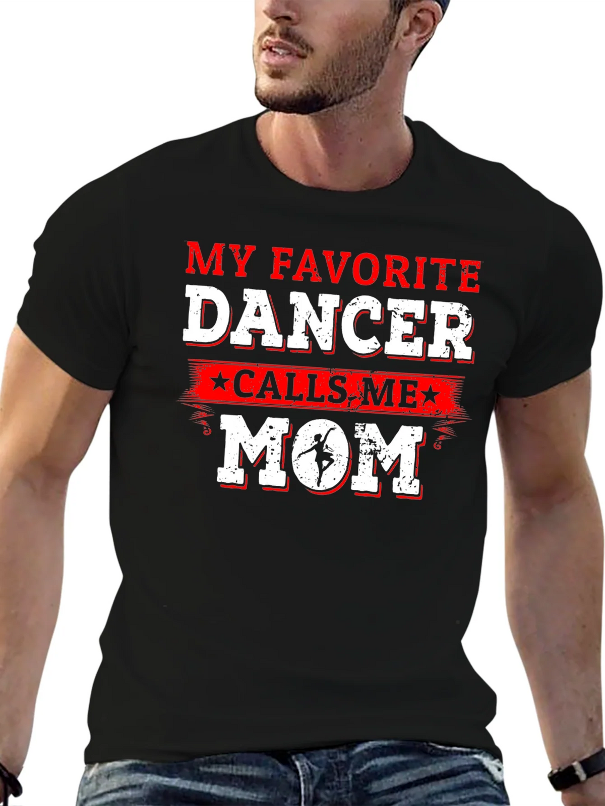 Favorite Dancer Mom T-Shirt - Dance Parent Gift product image 6