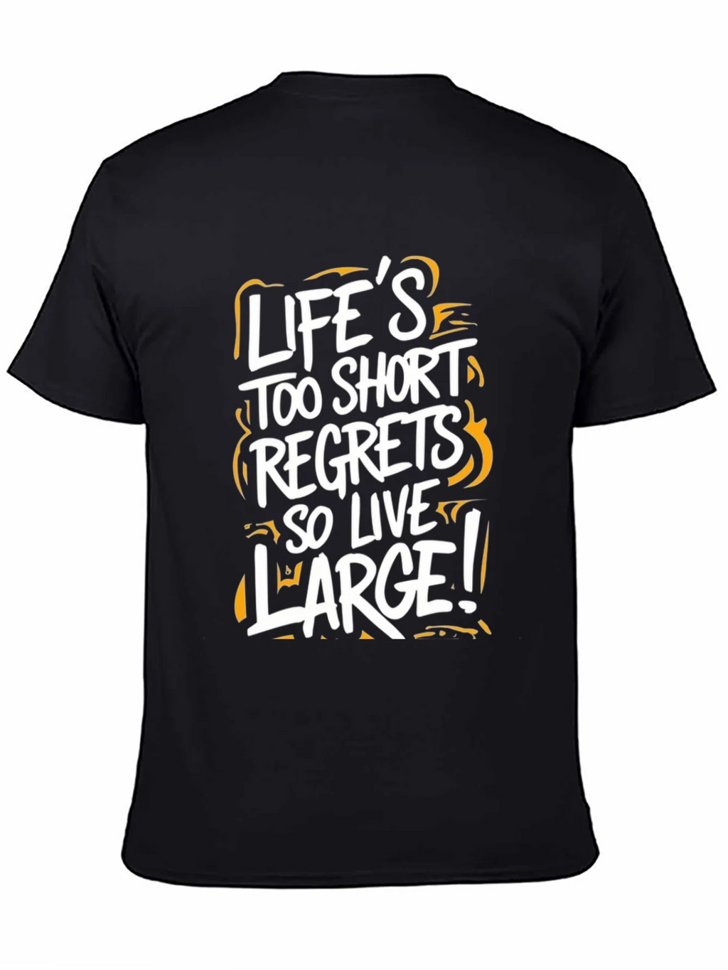Lifes Too Short Graphic Tee - Black Casual T-Shirt product image 4