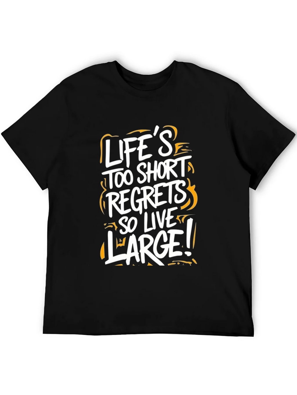 Lifes Too Short Graphic Tee - Black Casual T-Shirt product image 5