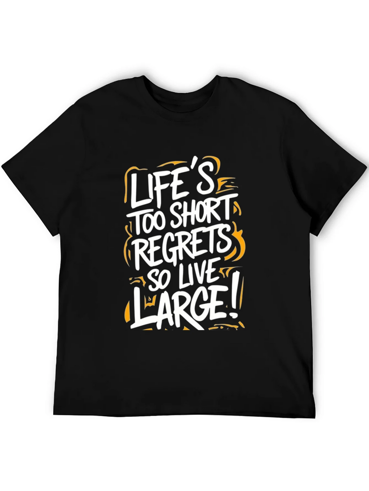 Lifes Too Short Graphic Tee - Black Casual T-Shirt product image 5