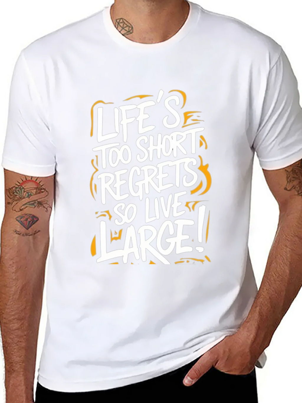Lifes Too Short Graphic Tee - Black Casual T-Shirt product image 7