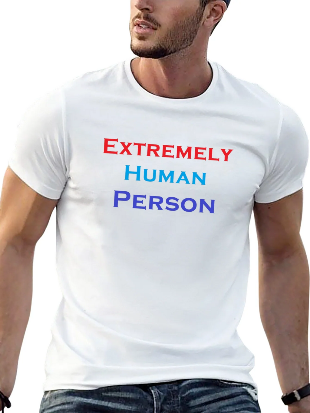 Extremely Human Person T-Shirt - Comfortable Cotton Blend product image 8