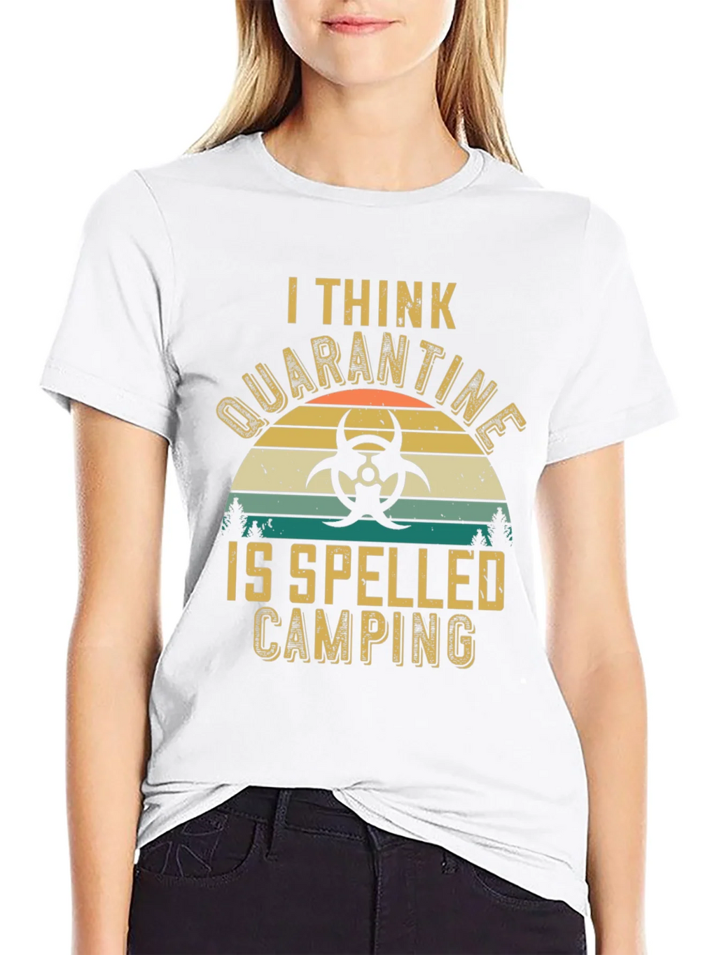 Quarantine Camping T-Shirt - Funny Outdoor Graphic Tee product image 3