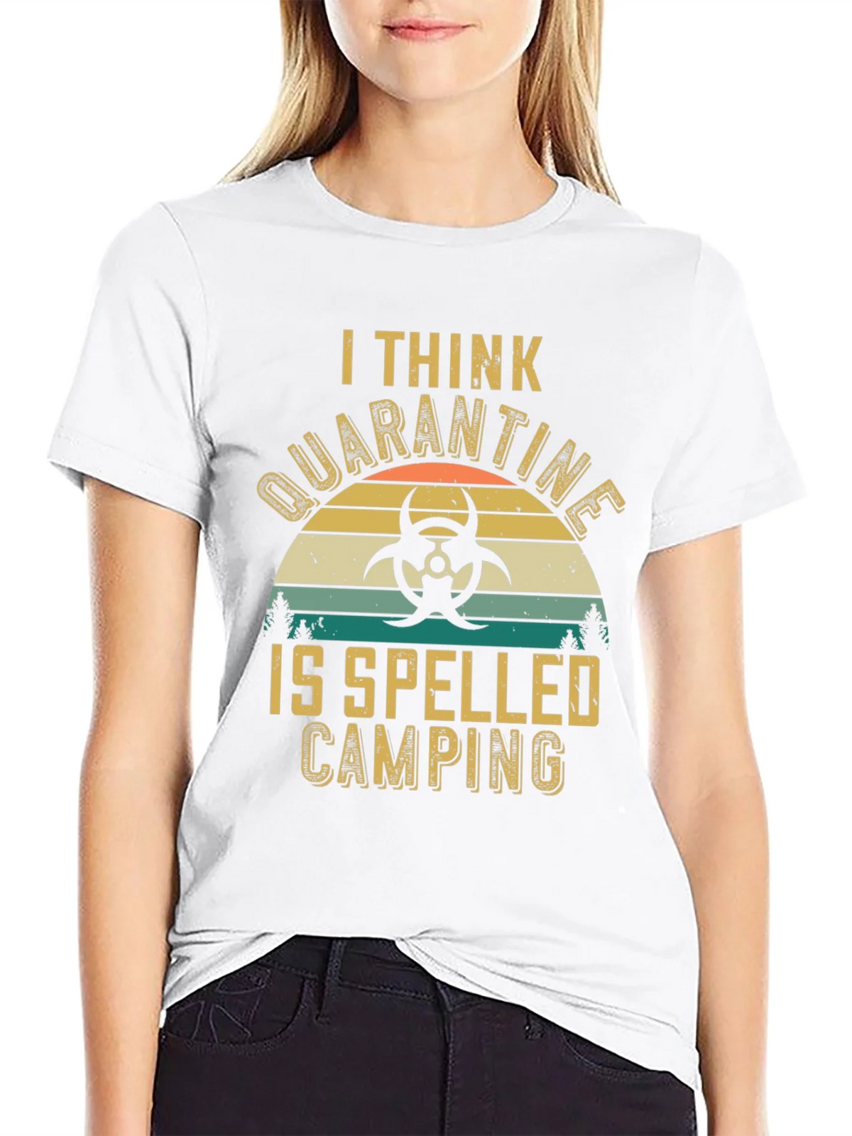 Quarantine Camping T-Shirt - Funny Outdoor Graphic Tee product image 3