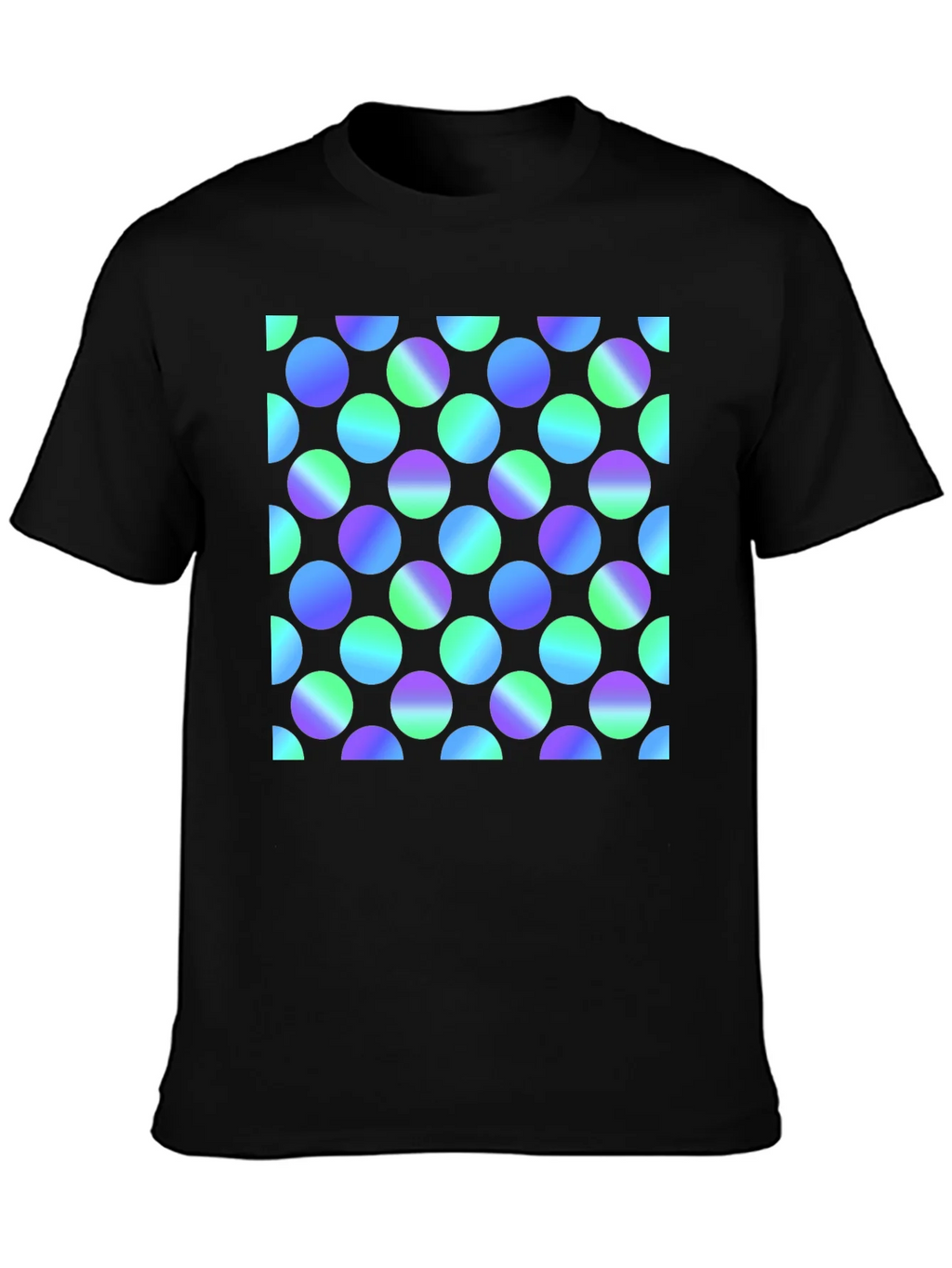 Retro Polka Dot Black T-Shirt product image 3